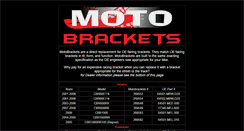 Desktop Screenshot of motobrackets.com
